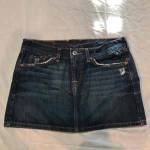 Women's Lucky Brand Mini Jean Skirt